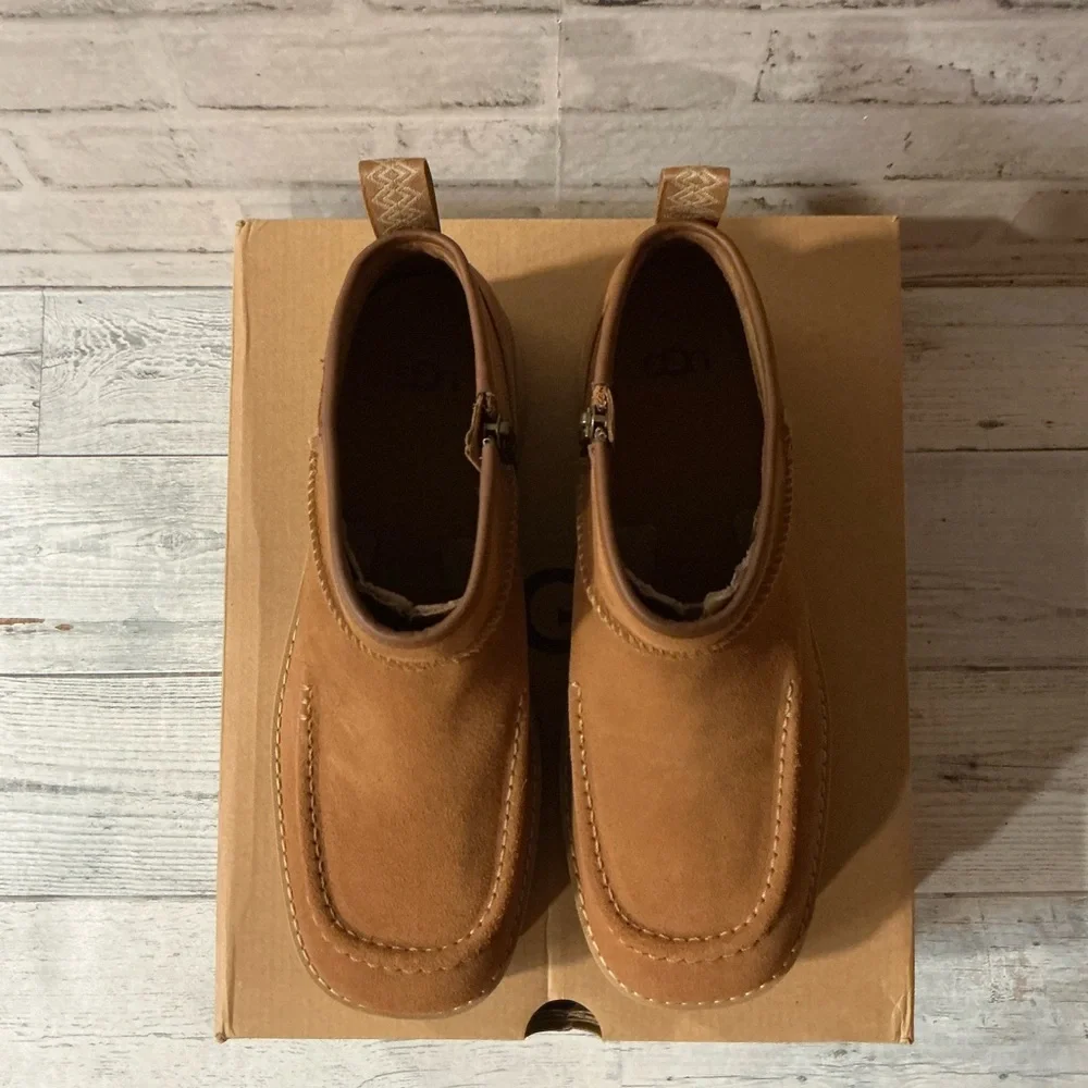 UGG NIB Women's Size 9 UGG Cityfunc Ultra Mini Chestnut